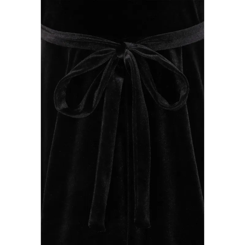 Lyra Dress - Black Velvet