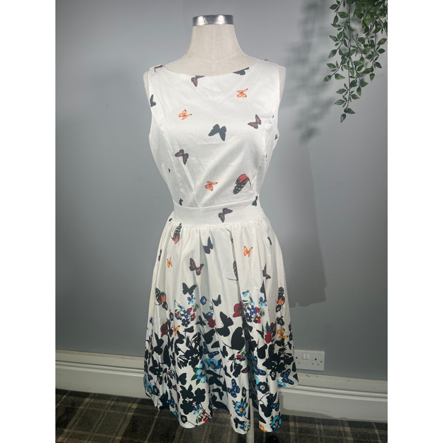 Tea Dress - Butterfly Silhouette (14), Lady V London