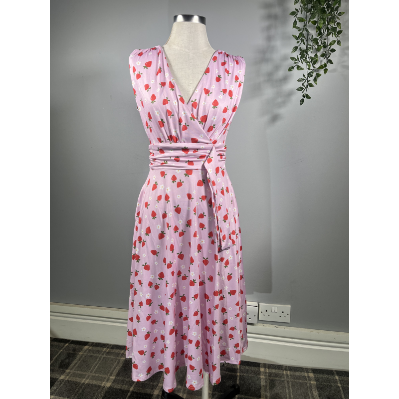 Arabella Dress - Strawberries (08), Lady V London