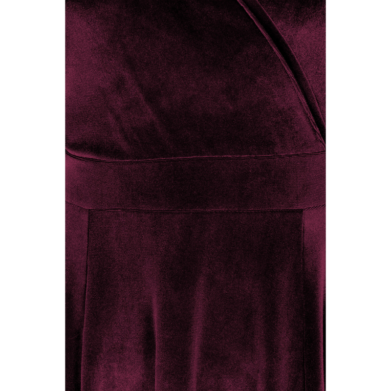 Lyra Maxi Dress - Wine Velvet