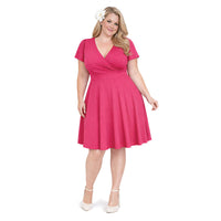 Thumbnail for Lyra - Mini Dress - Cerise