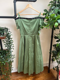 Thumbnail for Carmelita Dress - Emerald Green (18) 18 Lady Vintage London Outlet