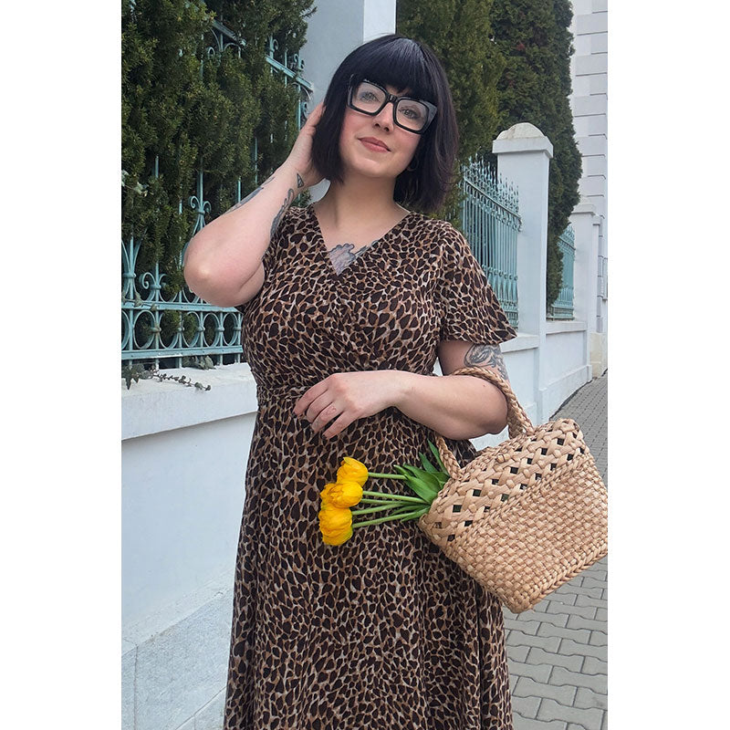 Lyra Dress - Leopard Hearts