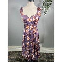 Thumbnail for Eloise Dress - Purple Bird (10), Lady V London