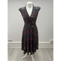 Thumbnail for Eva Dress - Nautical Anchor (10), Lady V London
