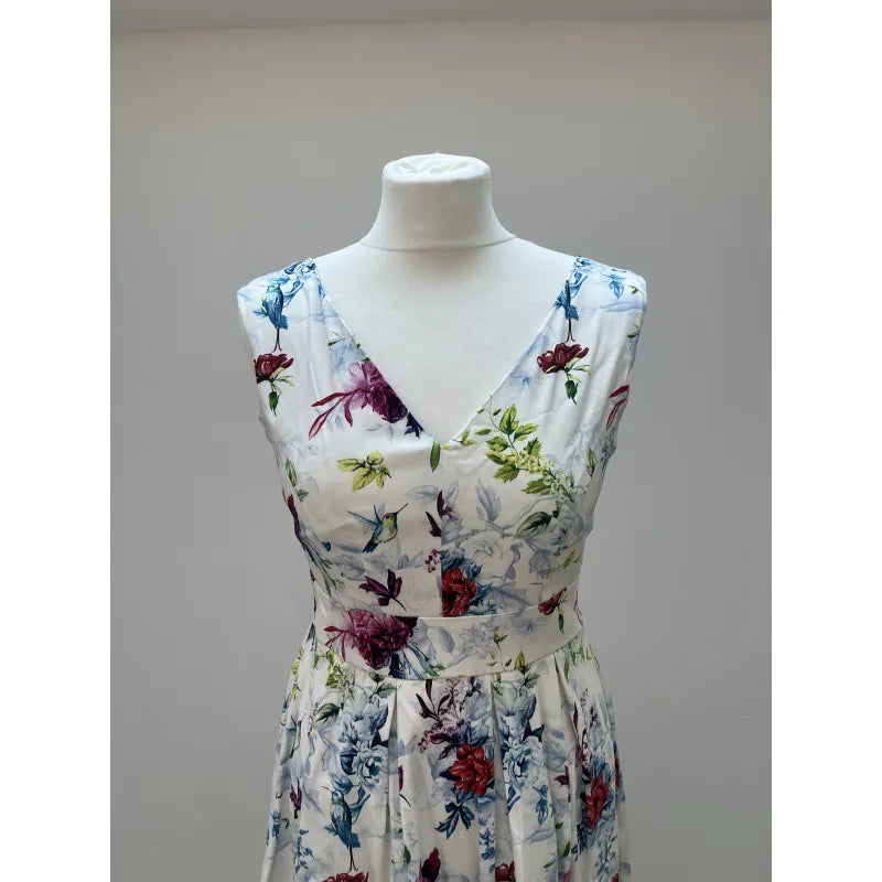 Lady V Dress - White Floral (10), Lady V London