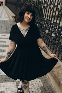Thumbnail for Lyra - Mini Dress - Black