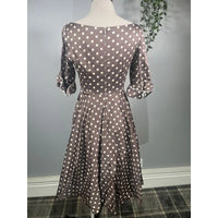 Thumbnail for Lady V Dress - Mocha Polka (10), Lady V London