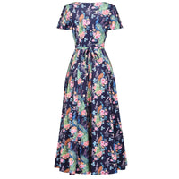 Thumbnail for Lyra Maxi Dress - Elegant Peacocks