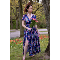 Thumbnail for Lyra Maxi Dress - Elegant Peacocks