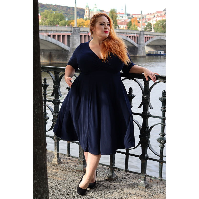 Lyra Dress - Navy
