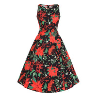 Thumbnail for Hepburn Dress - Poinsettia