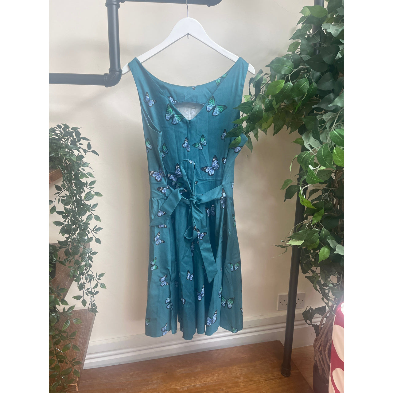 Tea Dress - Teal Butterfly (18), Lady V London