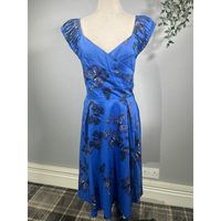 Thumbnail for Lady V Dress - Royal Blue Butterfly (12), Lady V London