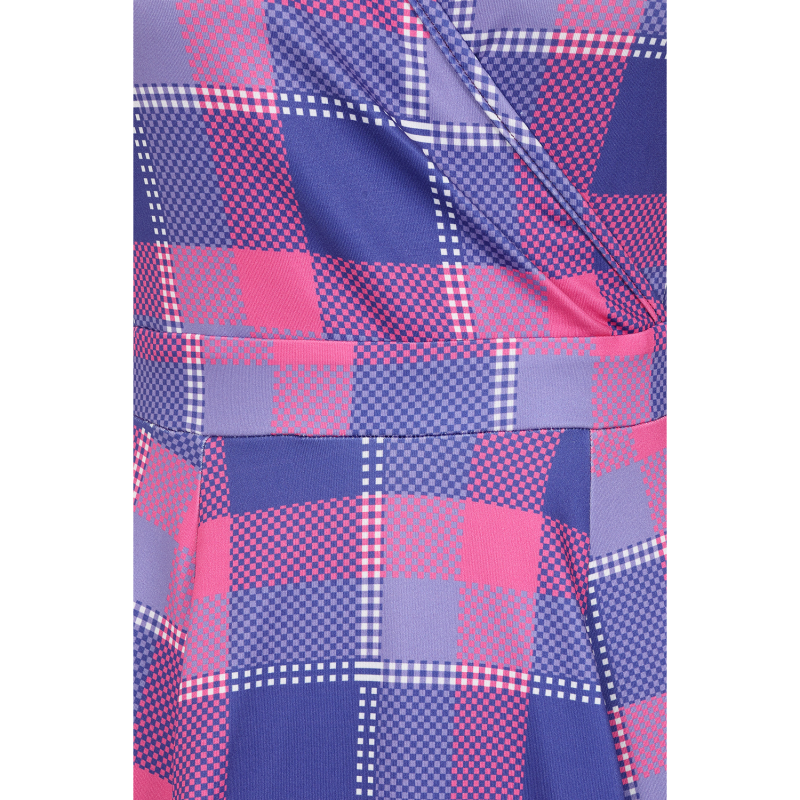 Lyra Dress - Pink and Purple Plaid