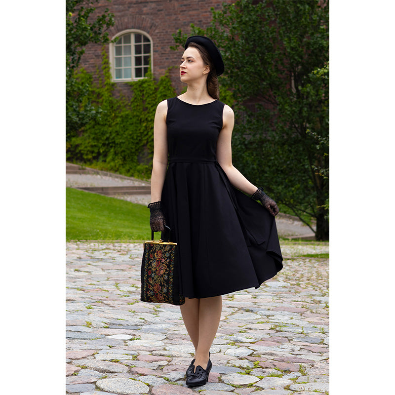 Hepburn Dress - Obsidian