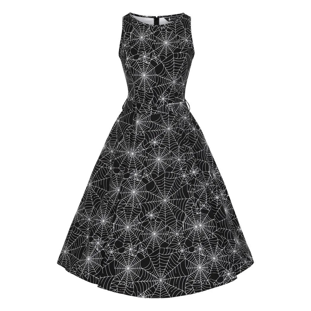 Hepburn Dress - Spider Web, Lady V London