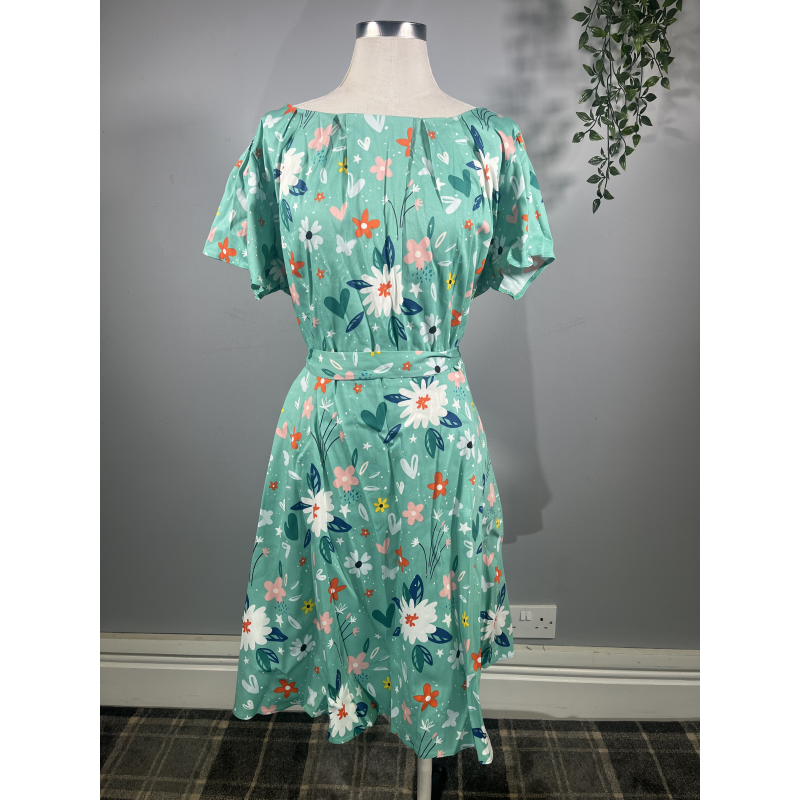 Swing Dress - Wispy Floral (22/24), Lady V London