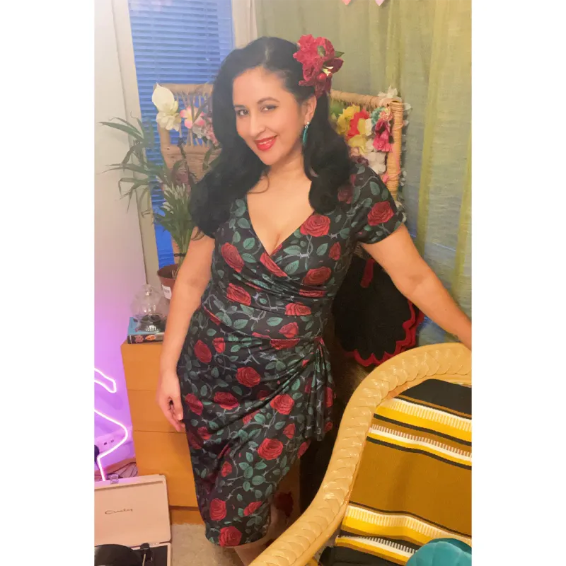 lady v london elsie dress The sun is out! & so are our favourite Lady V dresses! @cherry_dlish is giving us all the summer feelings in our Bluebell Elsie Dress! How gorgeous does she look!