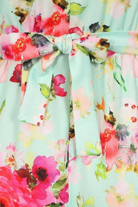 Thumbnail for Daphne Dress - Aqua Floral Lady Vintage Daphne Dress