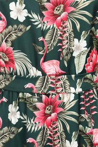 Thumbnail for Daphne Dress - Flamingo Bloom - Lady V London
