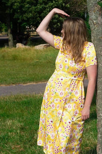 Thumbnail for Daphne Dress - Yellow Floral Lady Vintage Daphne Dress