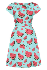 Thumbnail for Day Dress - Watermelon Lady Vintage Day Dress