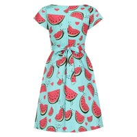 Thumbnail for Day Dress - Watermelon Lady Vintage Day Dress