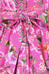 Thumbnail for Tea Dress - Fuchsia Floral