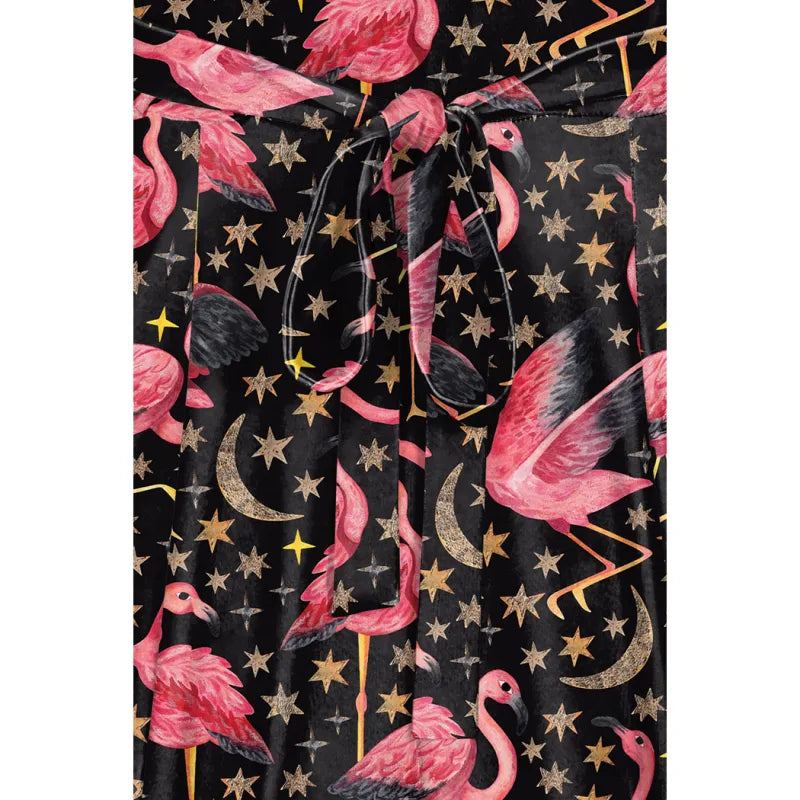 Lyra Dress - Starlight Flamingo Lady V London Lyra Dress - Starlight Flamingo Lady V London