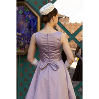 Thumbnail for Hepburn Dress - Rose Quartz Sateen