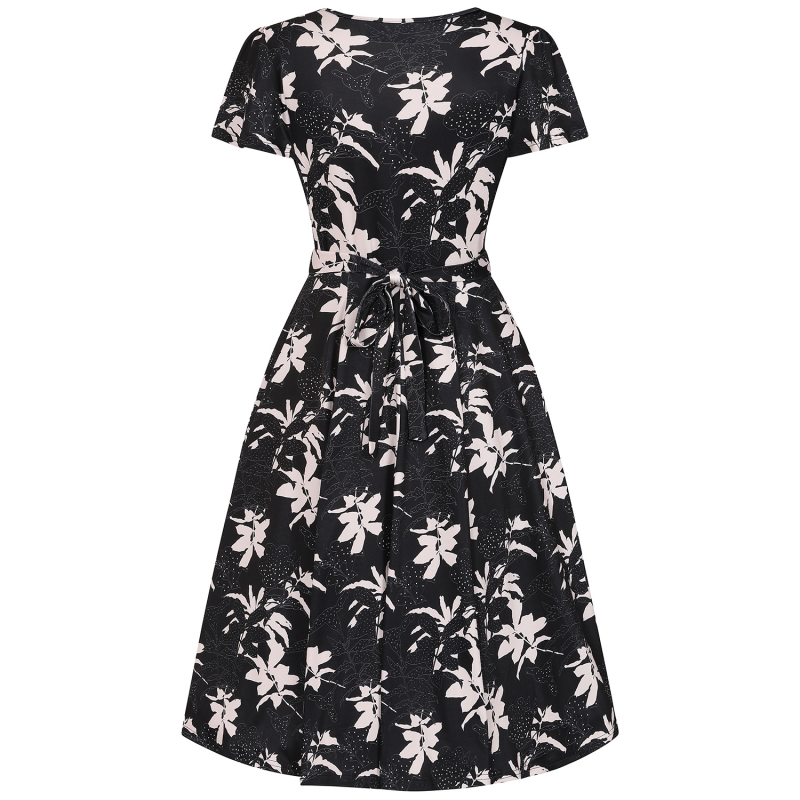 Lyra Dress - Monochrome Floral