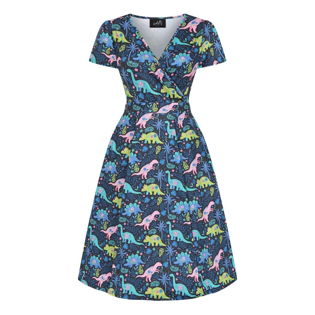 Lyra Dress - Floral Dino, Lady V London