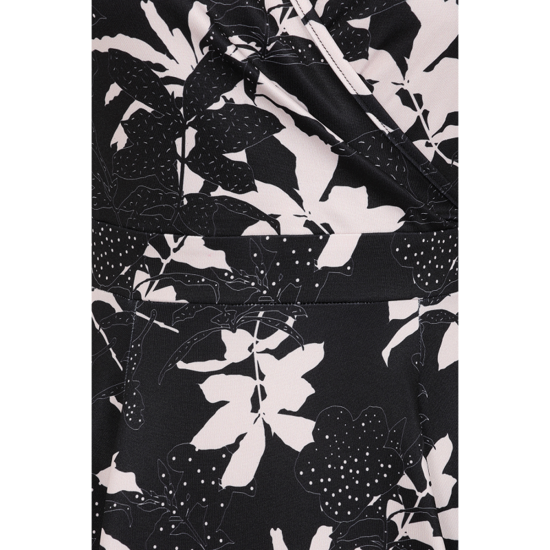 Lyra Dress - Monochrome Floral