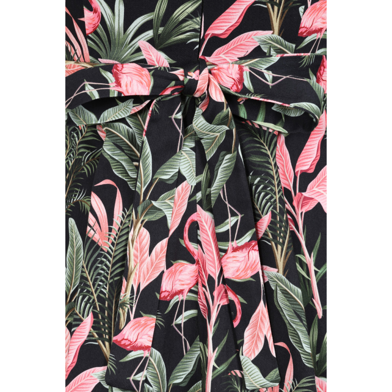 Tea Dress - Flamingo Palm