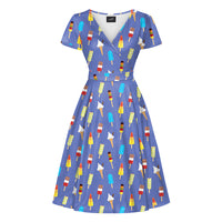 Thumbnail for Lyra - Short Sleeve Dress - Ice Lolly