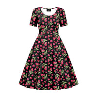 Thumbnail for Betty Dress - Raspberry