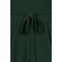 Thumbnail for Short Sleeve Lyra Dress - Bottle Green