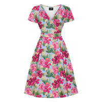 Thumbnail for Lyra - Short Sleeve Dress - Havana