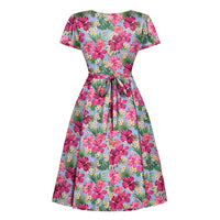 Thumbnail for Lyra - Short Sleeve Dress - Havana
