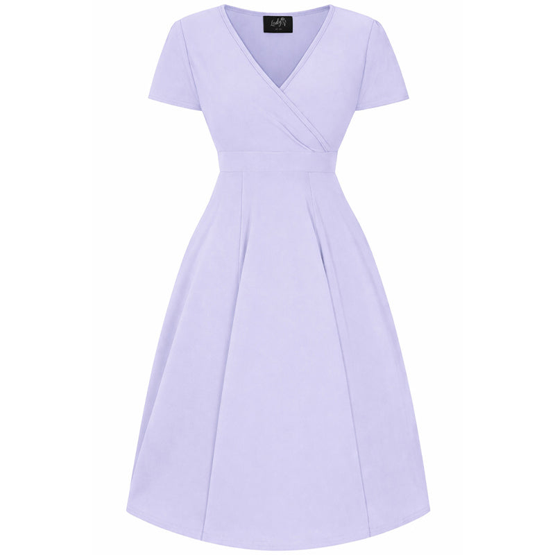 Short Sleeve Lyra Dress - Lilac