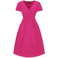 Thumbnail for Short Sleeve Lyra Dress - Cerise
