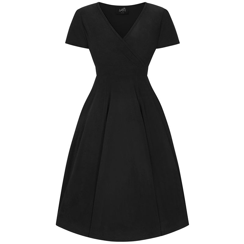 Short Sleeve Lyra Dress - Black