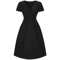 Thumbnail for Short Sleeve Lyra Dress - Black