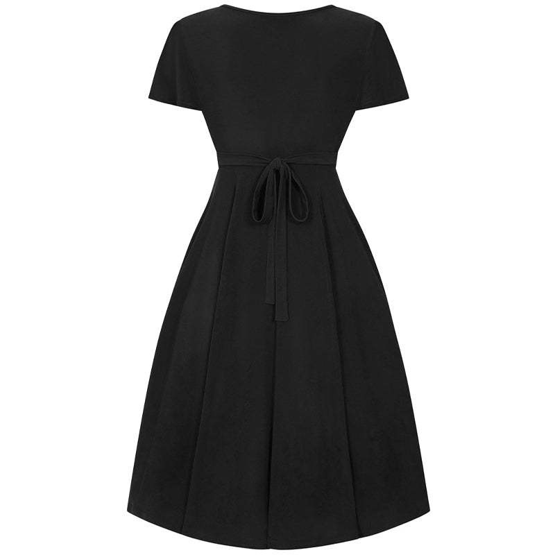 Short Sleeve Lyra Dress - Black