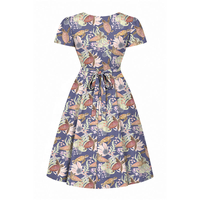 Lyra - Mini Dress - Sea Turtle