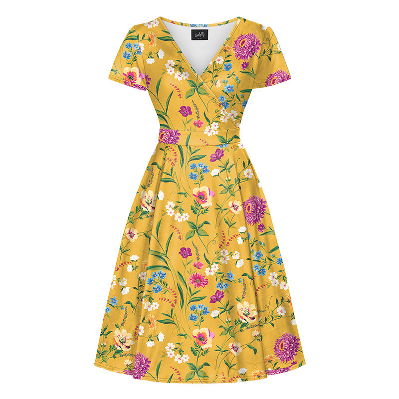 Lyra - Short Sleeve Dress - Summer Haze