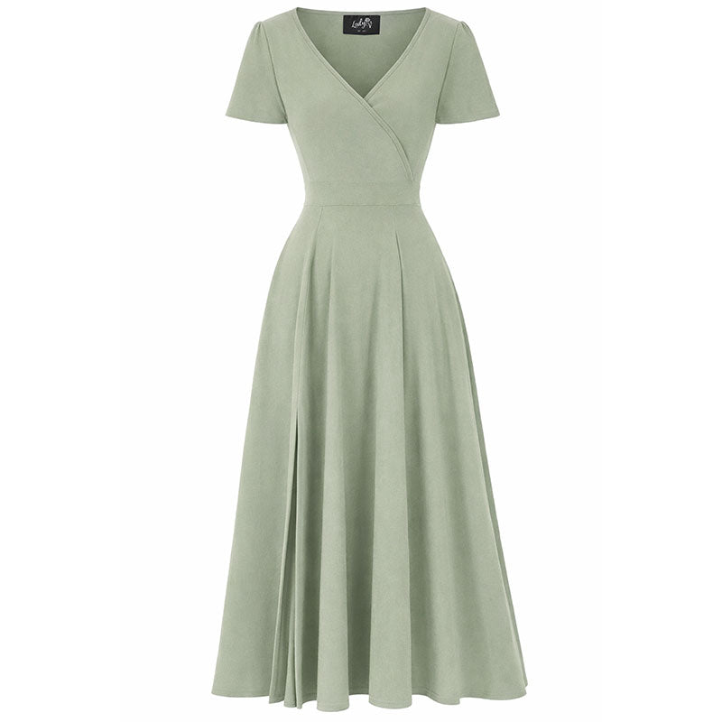 Lyra - Maxi Dress - Sage Lady V London Lyra - Maxi Dress - Sage Lady V London