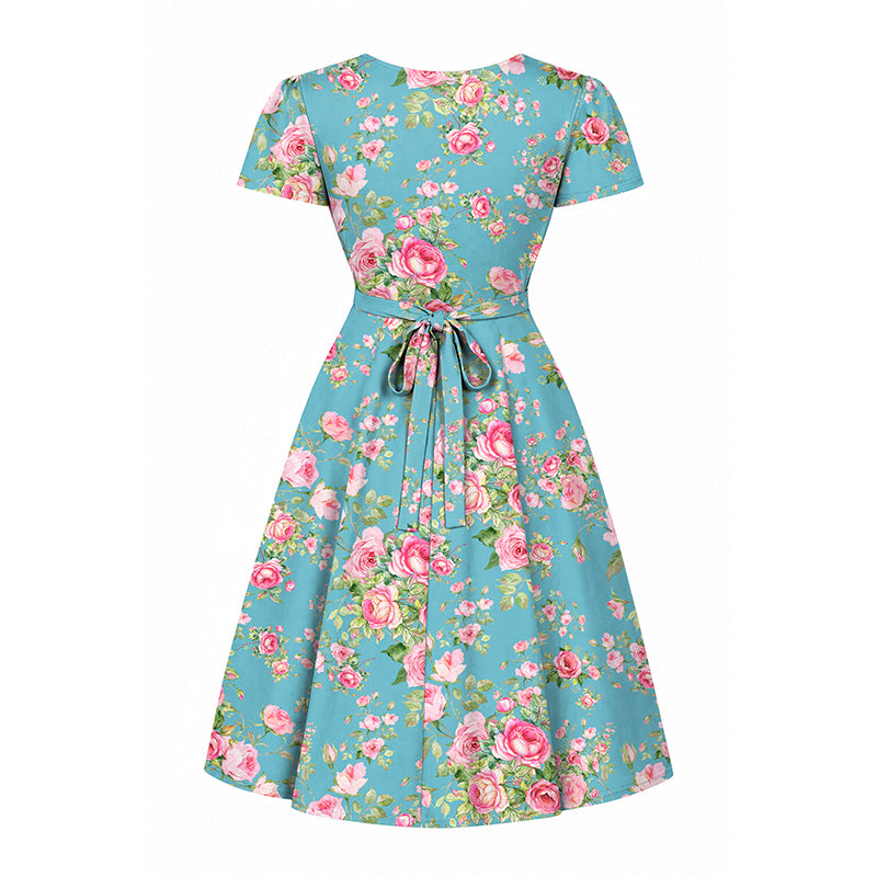 Lyra - Mini Dress - English Rose