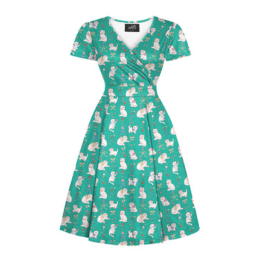 Vintage Style Lyra Mini Dresses - Lady V London